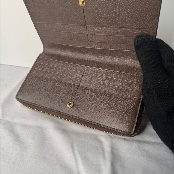 Gucci Pink and Brown Tiger Print Double Sided (Limited Edition) Wallet - Picture 7 of 10